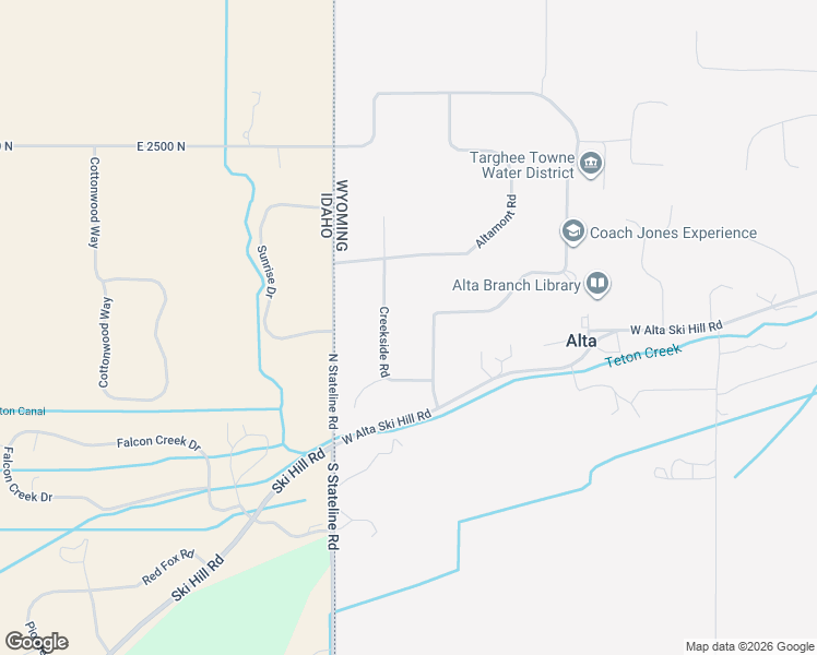 map of restaurants, bars, coffee shops, grocery stores, and more near 100 Creekside Road in Alta
