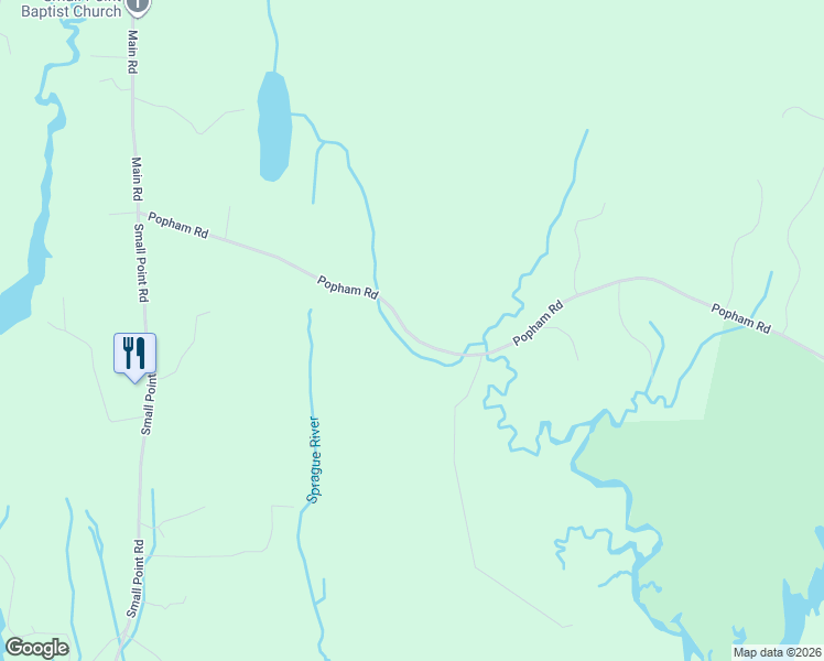 map of restaurants, bars, coffee shops, grocery stores, and more near 74 Popham Road in Phippsburg