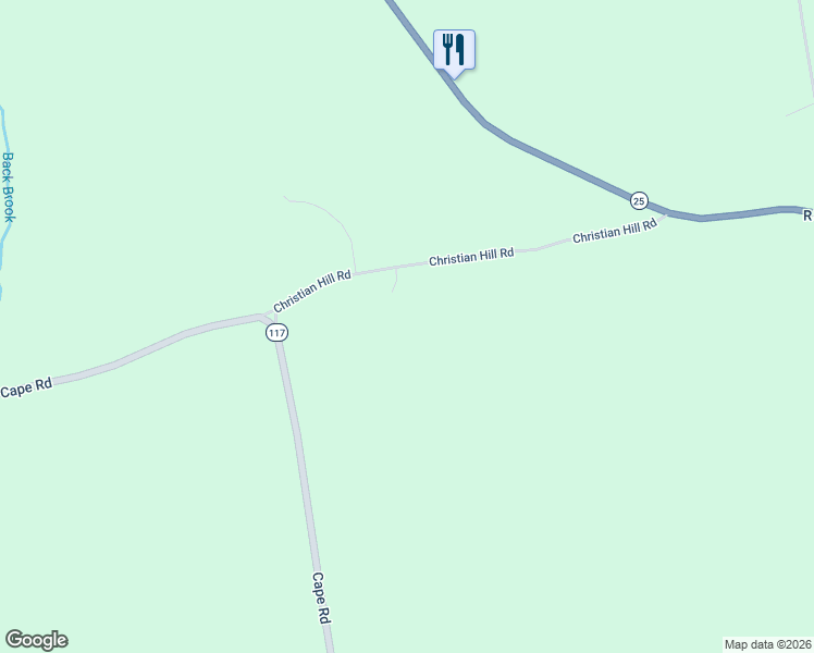 map of restaurants, bars, coffee shops, grocery stores, and more near 58 Christian Hill Road in Limington