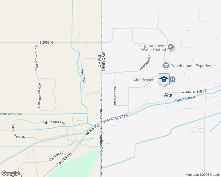 map of restaurants, bars, coffee shops, grocery stores, and more near 125 Creekside Road in Alta