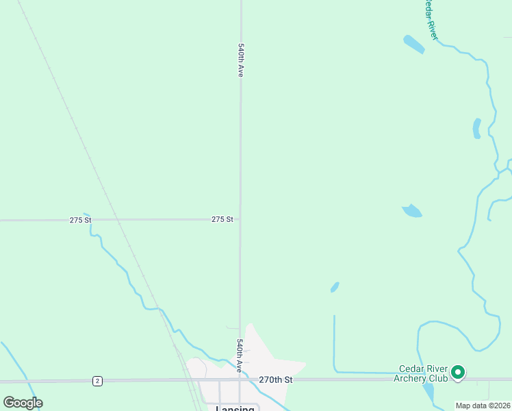 map of restaurants, bars, coffee shops, grocery stores, and more near 27546 540 Avenue in Austin