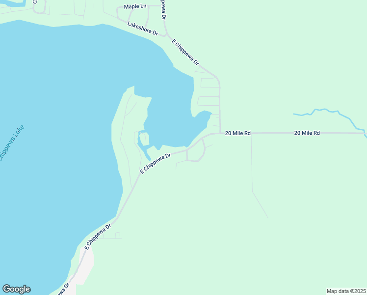 map of restaurants, bars, coffee shops, grocery stores, and more near 19969 East Chippewa Drive in Chippewa Lake