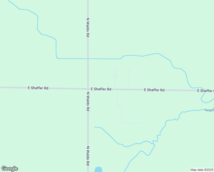 map of restaurants, bars, coffee shops, grocery stores, and more near 4583 East Shaffer Road in Midland
