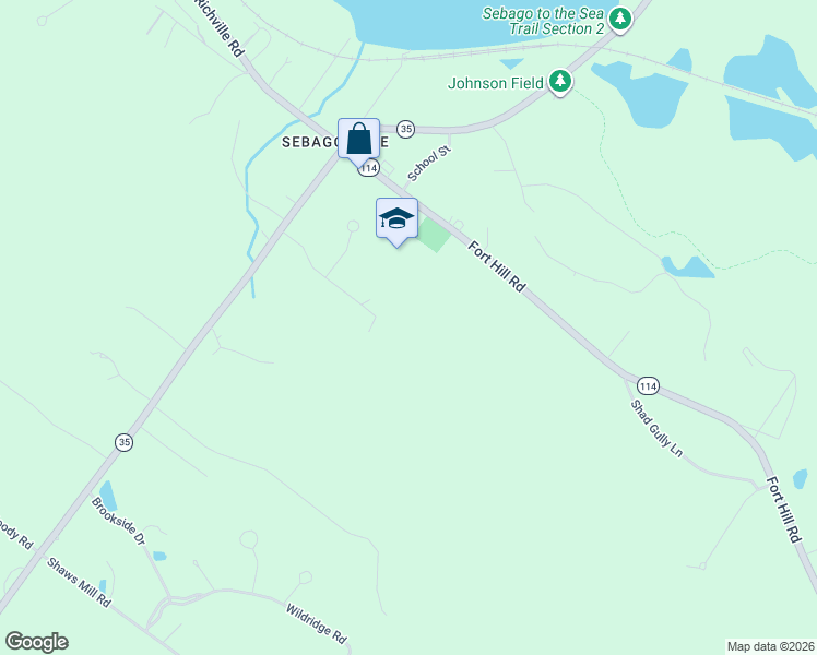 map of restaurants, bars, coffee shops, grocery stores, and more near 39 Quail Ridge in Standish