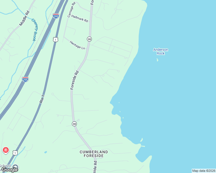 map of restaurants, bars, coffee shops, grocery stores, and more near 15 Sturdivant Road in Cumberland