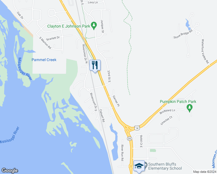 map of restaurants, bars, coffee shops, grocery stores, and more near 5409 Mormon Coulee Road in La Crosse