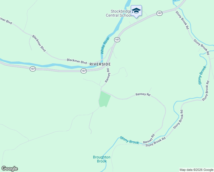 map of restaurants, bars, coffee shops, grocery stores, and more near 185 Ranney Road in Stockbridge