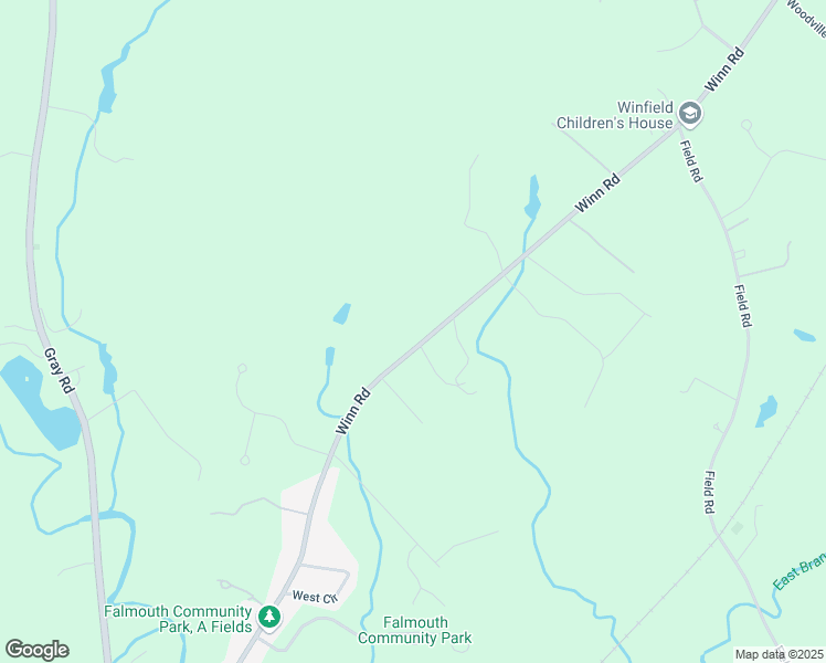 map of restaurants, bars, coffee shops, grocery stores, and more near 85 Winn Road in Falmouth