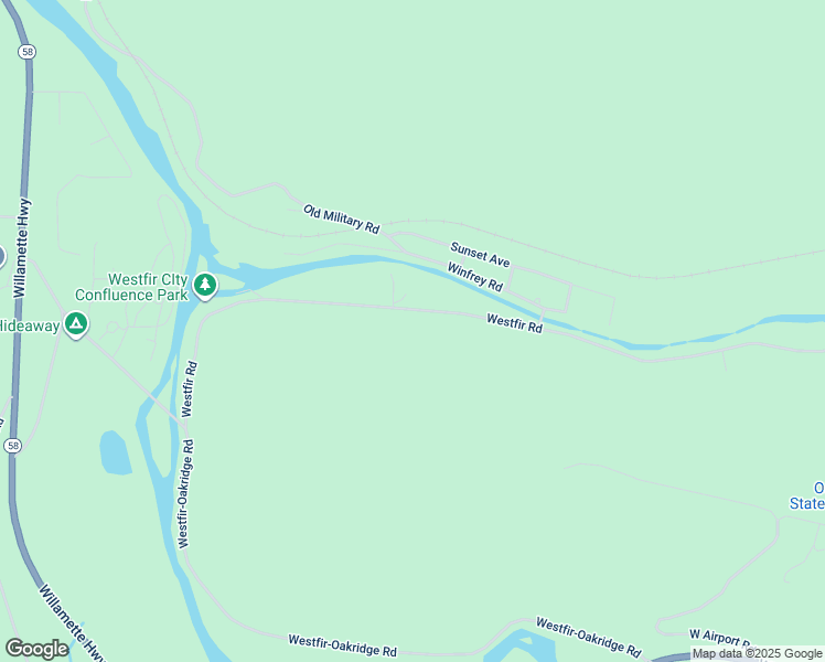 map of restaurants, bars, coffee shops, grocery stores, and more near 46762 Westfir Rd in Westfir
