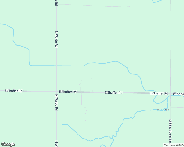 map of restaurants, bars, coffee shops, grocery stores, and more near 4583-4761 East Shaffer Road in Midland