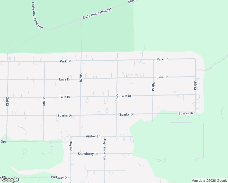 map of restaurants, bars, coffee shops, grocery stores, and more near 16142 Twin Drive in La Pine