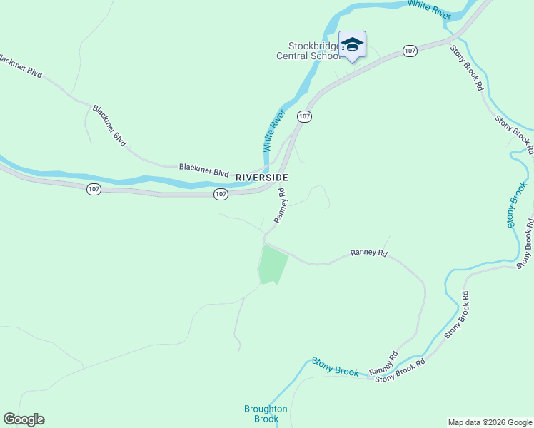 map of restaurants, bars, coffee shops, grocery stores, and more near 18 Whitney Road in Stockbridge