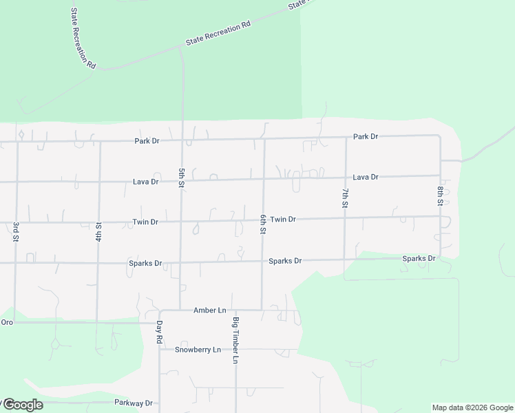 map of restaurants, bars, coffee shops, grocery stores, and more near 16142 Twin Drive in La Pine