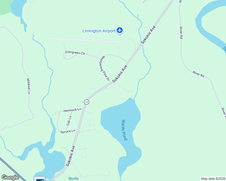 map of restaurants, bars, coffee shops, grocery stores, and more near 589 Sokokis Avenue in Limington