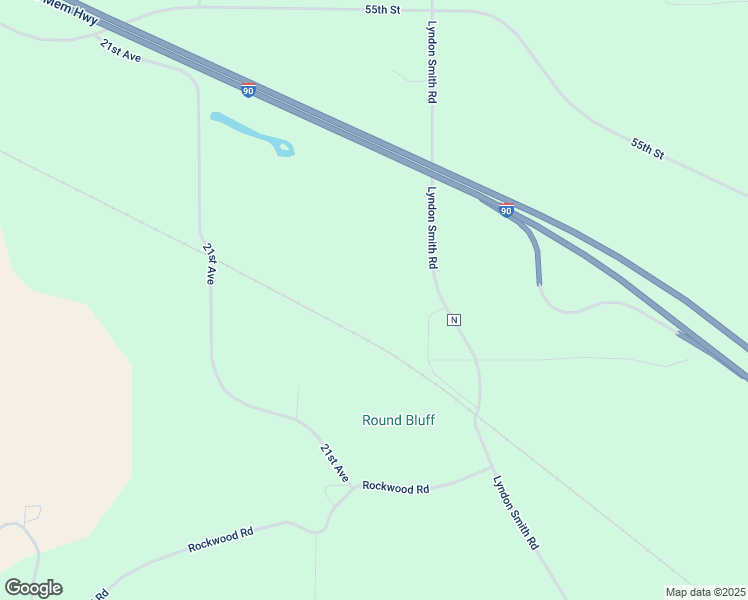 map of restaurants, bars, coffee shops, grocery stores, and more near N3245 County Road N in Lyndon Station