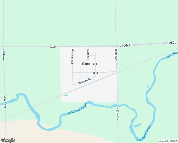 map of restaurants, bars, coffee shops, grocery stores, and more near 110 Zeliff Avenue in Sherman