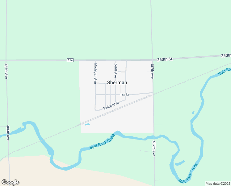 map of restaurants, bars, coffee shops, grocery stores, and more near 110 Zeliff Avenue in Sherman