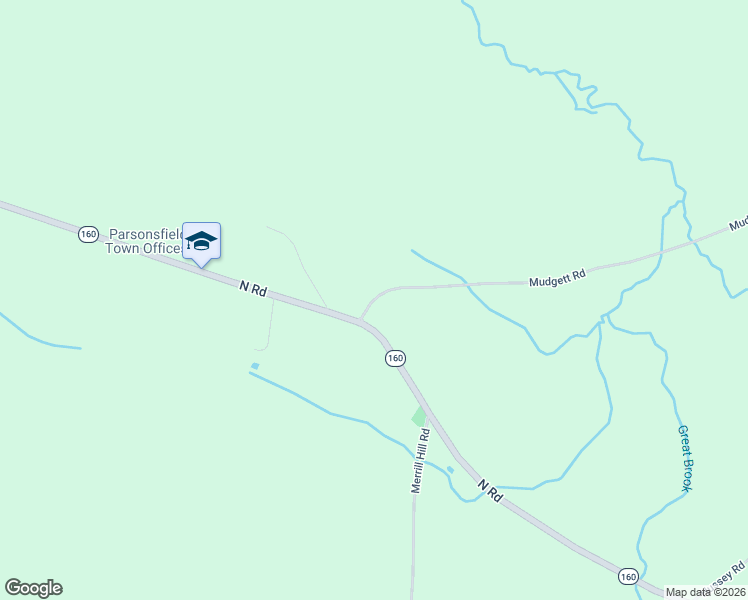 map of restaurants, bars, coffee shops, grocery stores, and more near 728 North Road in Parsonsfield