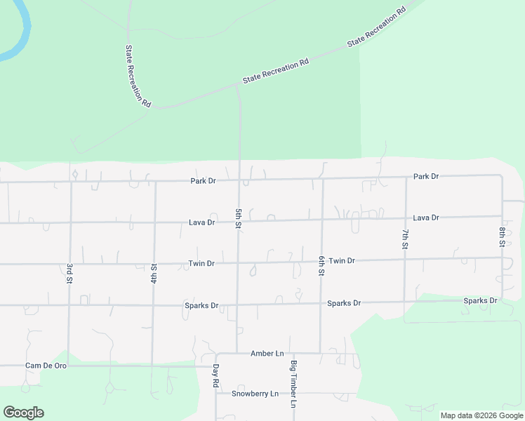 map of restaurants, bars, coffee shops, grocery stores, and more near 16080 Lava Drive in La Pine