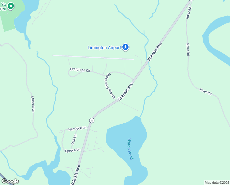 map of restaurants, bars, coffee shops, grocery stores, and more near 7 Whispering Pine Drive in Limington