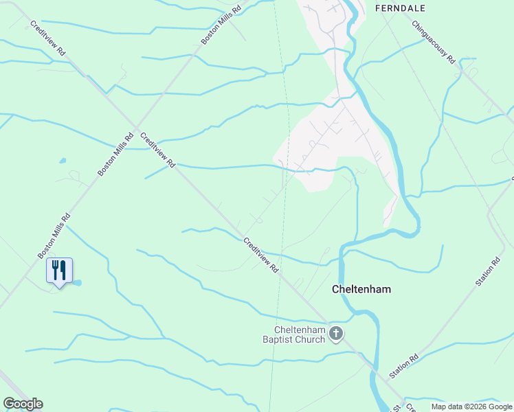 map of restaurants, bars, coffee shops, grocery stores, and more near 16-66 Kennedy Road in Caledon