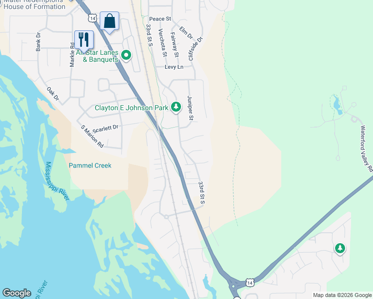 map of restaurants, bars, coffee shops, grocery stores, and more near 3620 Bentwood Place in La Crosse