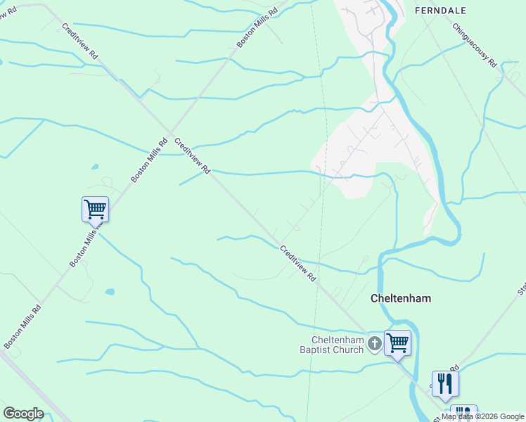 map of restaurants, bars, coffee shops, grocery stores, and more near in Cheltenham
