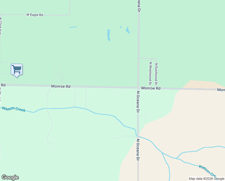 map of restaurants, bars, coffee shops, grocery stores, and more near 3349 Monroe Road in Hart