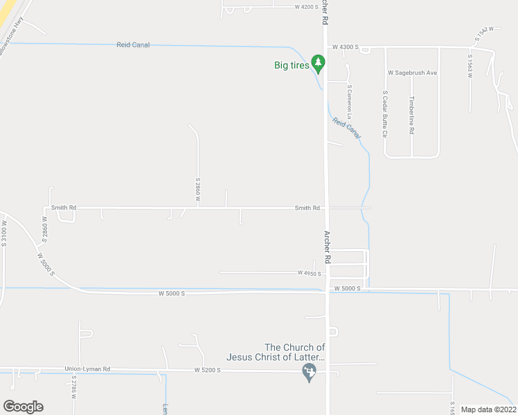 map of restaurants, bars, coffee shops, grocery stores, and more near 4733 South 2000 West in Rexburg