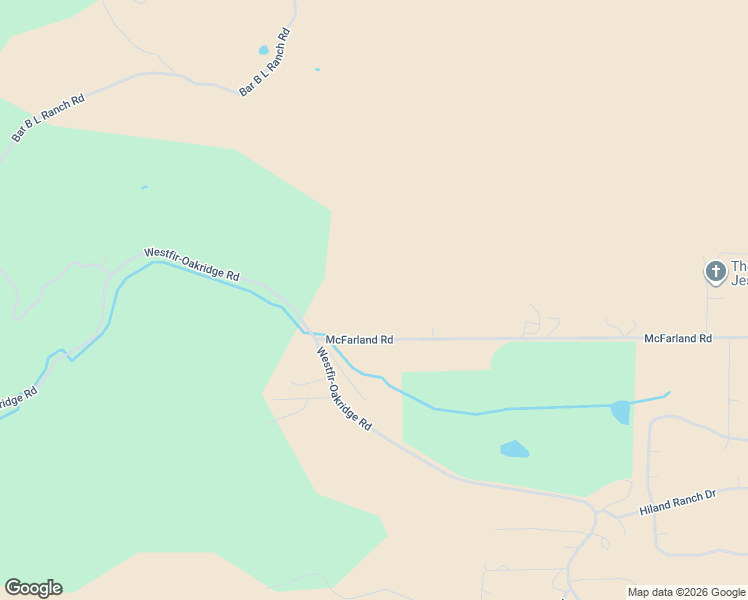 map of restaurants, bars, coffee shops, grocery stores, and more near 48187 McFarland Road in Oakridge