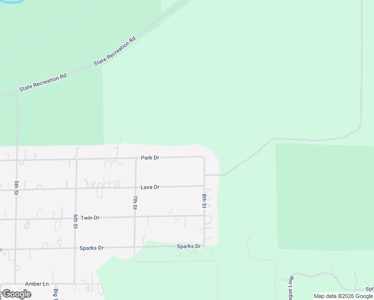 map of restaurants, bars, coffee shops, grocery stores, and more near 16356 Park Drive in La Pine