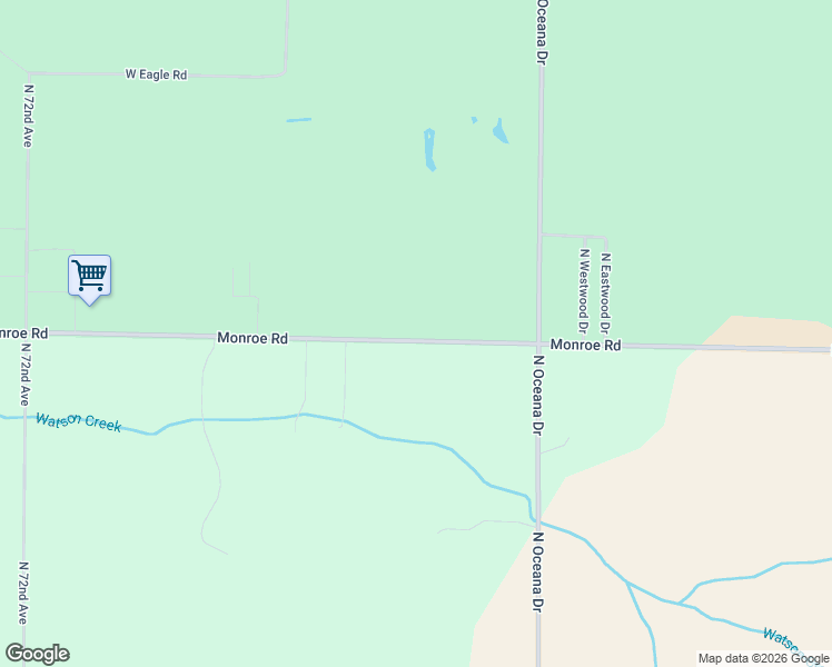 map of restaurants, bars, coffee shops, grocery stores, and more near 3412 Monroe Road in Hart