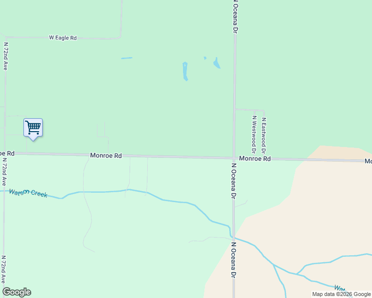 map of restaurants, bars, coffee shops, grocery stores, and more near 3349 Monroe Road in Hart