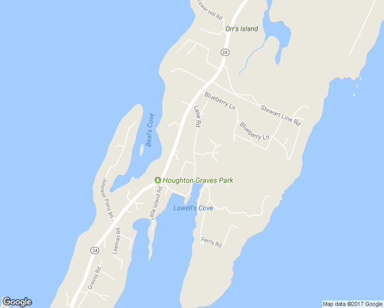 map of restaurants, bars, coffee shops, grocery stores, and more near 6 Lane Road in Harpswell