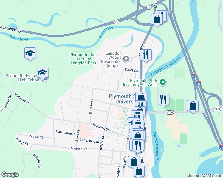 map of restaurants, bars, coffee shops, grocery stores, and more near 4 Bayley Street in Plymouth