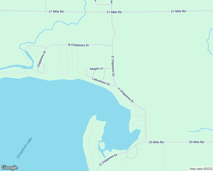 map of restaurants, bars, coffee shops, grocery stores, and more near 10041 Lakeshore Drive in Chippewa Lake