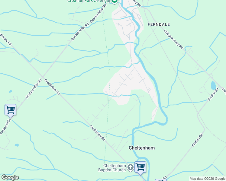 map of restaurants, bars, coffee shops, grocery stores, and more near 78 Kennedy Road in Cheltenham