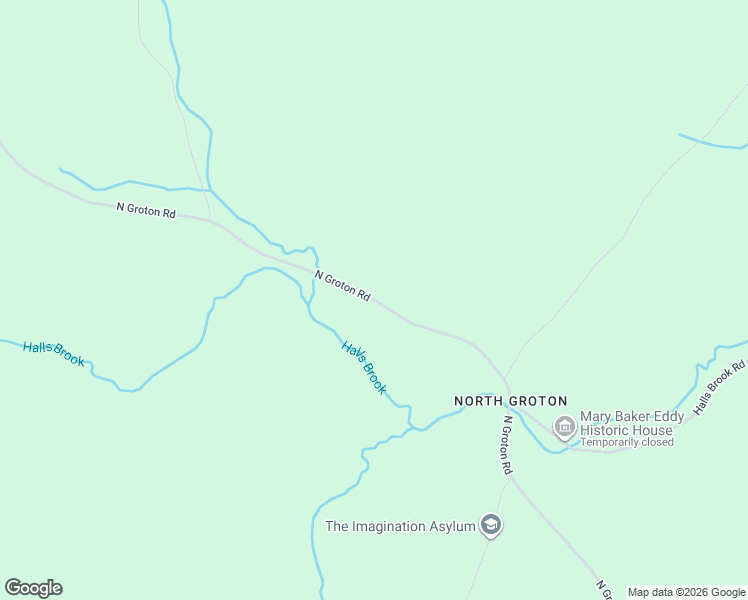 map of restaurants, bars, coffee shops, grocery stores, and more near 1101 North Groton Road in Rumney
