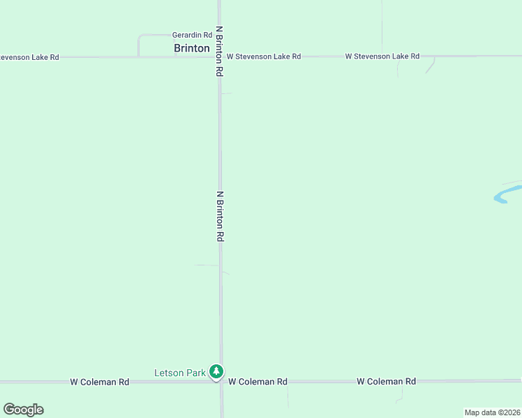 map of restaurants, bars, coffee shops, grocery stores, and more near 8561 North Brinton Road in Lake
