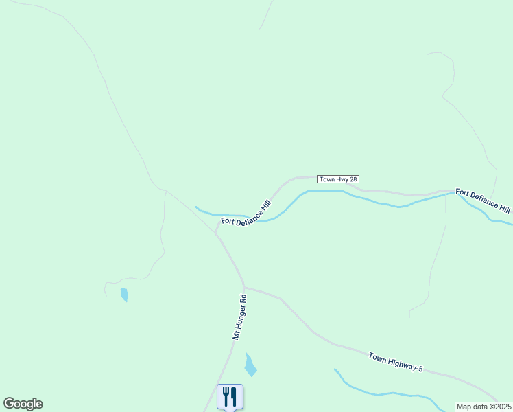 map of restaurants, bars, coffee shops, grocery stores, and more near 1224 Fort Defiance Hill in Bethel