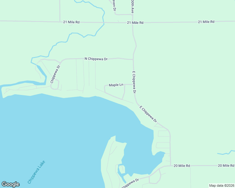 map of restaurants, bars, coffee shops, grocery stores, and more near 10117 Maple Lane in Evart