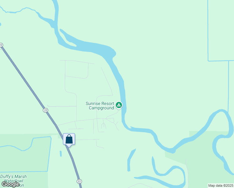 map of restaurants, bars, coffee shops, grocery stores, and more near N3432 Indian Echoes Lane in Montello