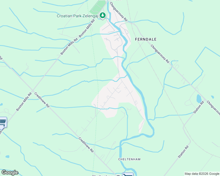 map of restaurants, bars, coffee shops, grocery stores, and more near 104 Kennedy Road in Caledon