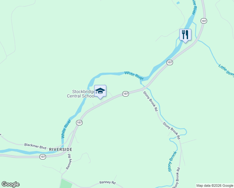 map of restaurants, bars, coffee shops, grocery stores, and more near 3082-3298 State Highway 107 in Stockbridge