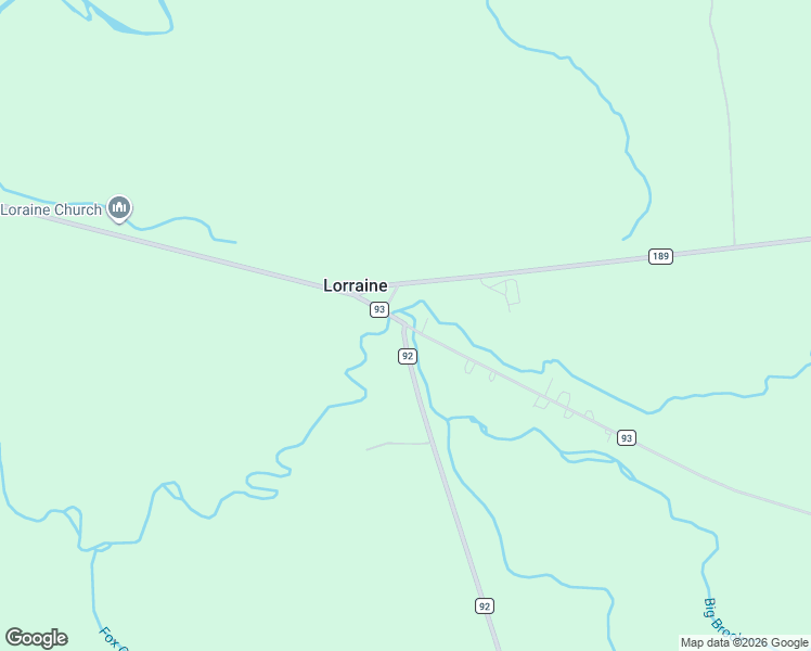 map of restaurants, bars, coffee shops, grocery stores, and more near 6456 County Road 92 in Lorraine