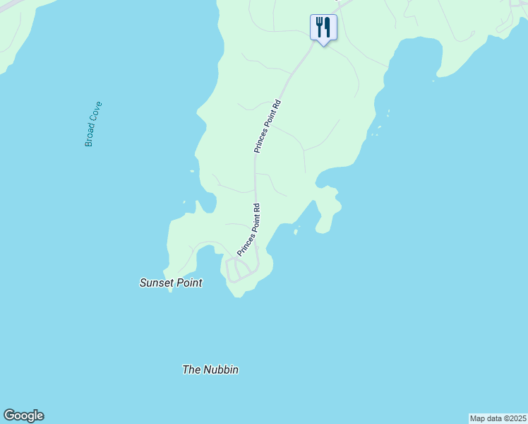 map of restaurants, bars, coffee shops, grocery stores, and more near 748 Princes Point Road in Yarmouth