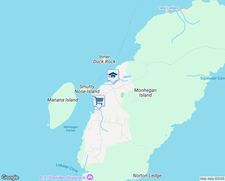 map of restaurants, bars, coffee shops, grocery stores, and more near 346 Main Street in Lincoln County