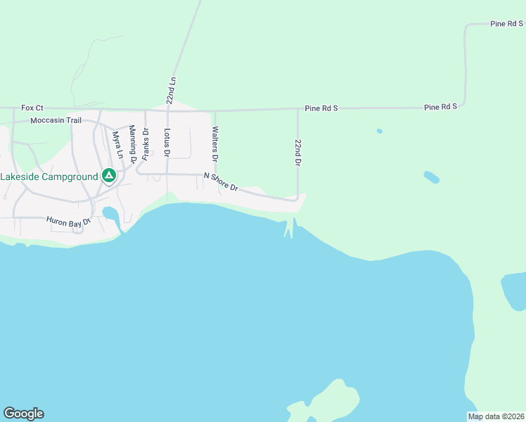 map of restaurants, bars, coffee shops, grocery stores, and more near W123 North Shore Drive in Montello