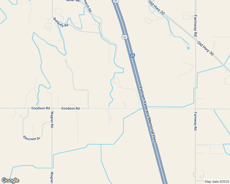 map of restaurants, bars, coffee shops, grocery stores, and more near 16572 Goodson Road in Caldwell