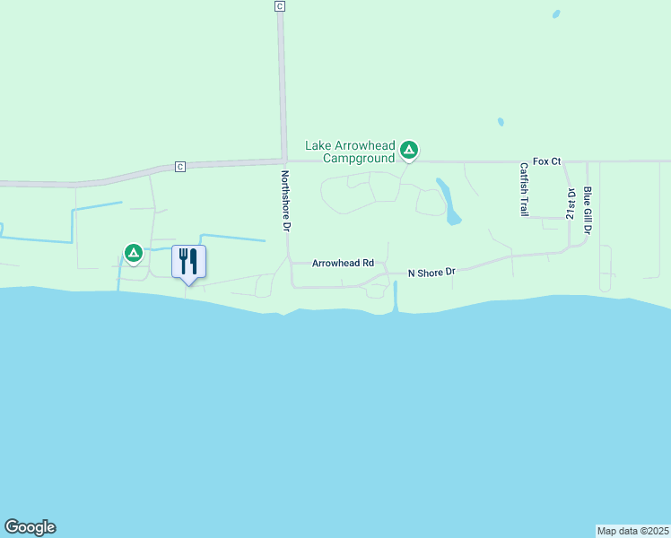 map of restaurants, bars, coffee shops, grocery stores, and more near W857 Arrowhead Road in Montello